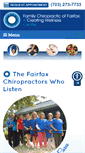 Mobile Screenshot of familychiropracticoffairfax.com