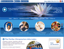 Tablet Screenshot of familychiropracticoffairfax.com